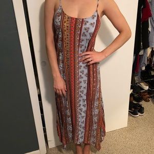 Hippy floral maxi dress